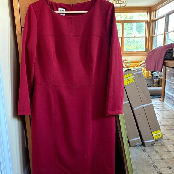 RARE Brand New Anne Klein Red Knit Dress--10 - Picture 1 of 1